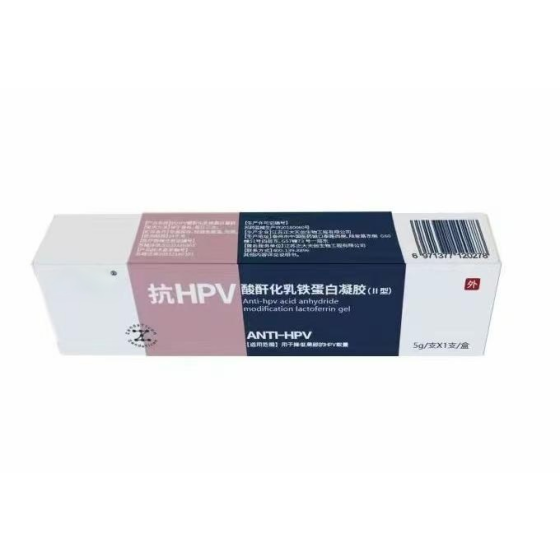 Anti-hpv acid anhydride modification lactoferrin gel