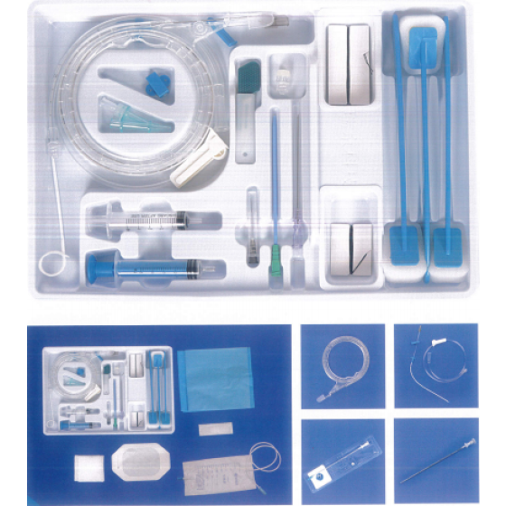 Disposable indwelling drainage catheter kit