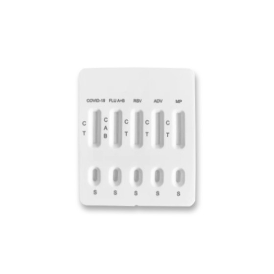 SARS-CoV-2 & Influenza A+B& RSV & ADV & MP Antigen Combo Test Kit(Colloidal Gold)