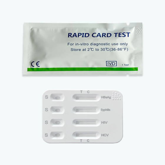 4 in 1 HIV HCV HbsAg Syphilis Combo Rapid Test Kit