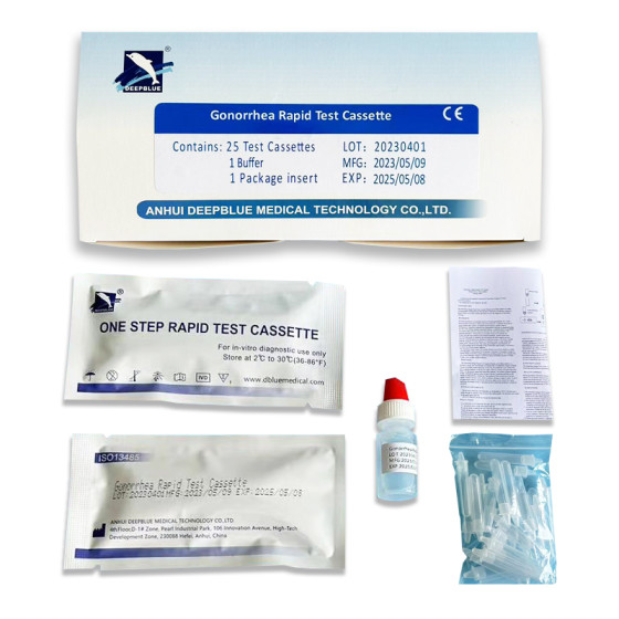 DEEPBLUE Neisseria Gonorrhoeae Antigen Test Kit (Colloidal Gold)